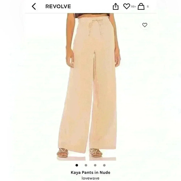 REVOLVE Pants - Lovewave Kaya Pants in Nude